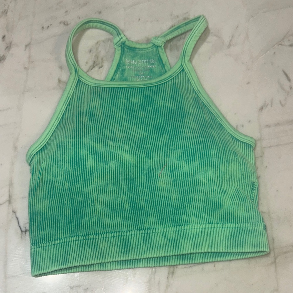 Zenana Outfitters Ribbed Crop Tops in Pink, Brown, and Green size S/M set of 3 - Picture 14 of 15